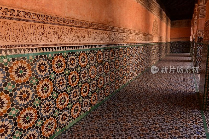 Medersa Ben Youssef，马拉喀什，摩洛哥，非洲。